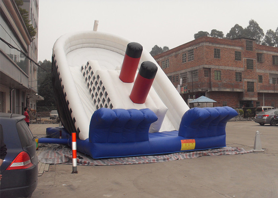 China Outdoor Use Large Titanic Commercial Inflatable Slide For Adults And Kids supplier