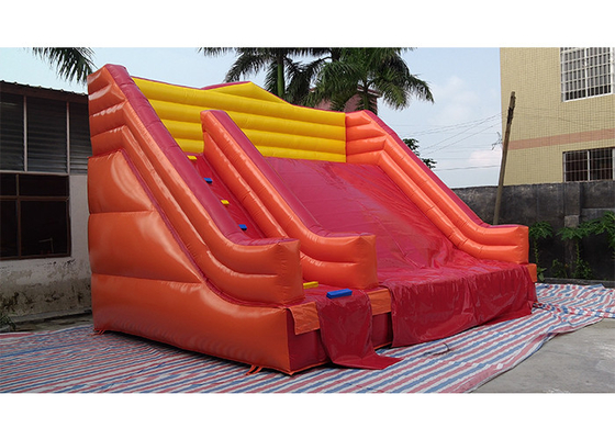 China Orange / Yellow / Red Commercial Inflatable Slide For Inflatable Pool supplier