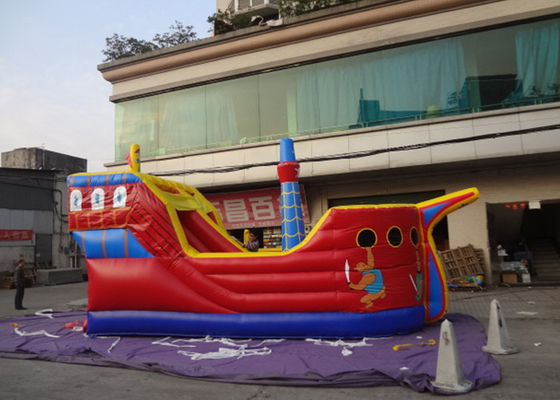 China Custom Design Pirate Ship Commercial Inflatable Slide For kid supplier
