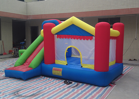 China 6L X 4W X 3H Mini Commercial Bounce House Combos , Inflatable Bouncers With Tunnel supplier