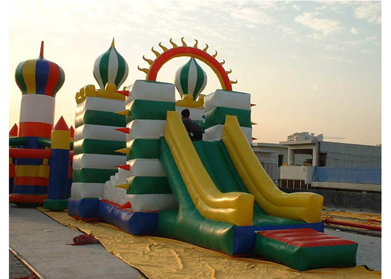 China High Durability Inflatable Obstacle Course With Slide / Tunnel / Bouncer supplier