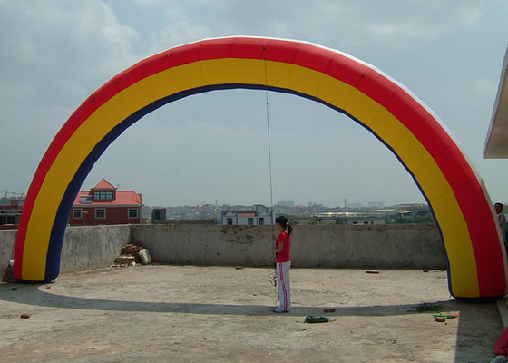 China 8m Span Commercial colored advertising Inflatable Arch rental For Party supplier