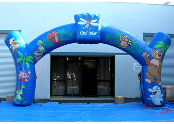 China 0.4mm PVC Tarpaulin Advertising Inflatable Arch Nice Animal Printing  For Promotion supplier