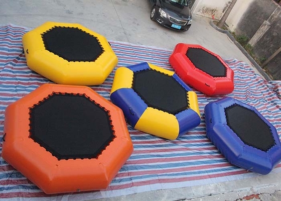 China 0.9mm PVC Tarpaulin 3m Dia Inflatable Water Trampoline With 24 Months Warranty / Repair Kits supplier