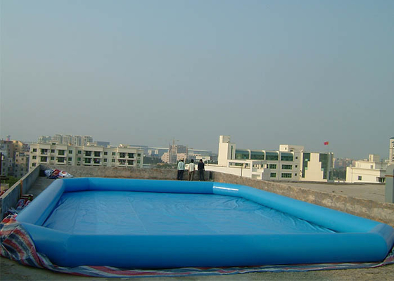 China Commercial Grade Inflatable Water Pool , Above Ground Portable Pools Fire-Resistant Material supplier