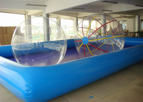 China Custom Durable Backyard Inflatable Water Ball Pool Square / Round Shape For Kids Play supplier
