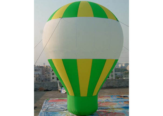 China 0.45mm Oxford Fabric Green / Yellow Inflatable Model Ballon Shape For Promotion supplier