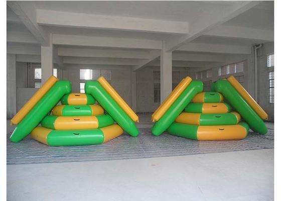 China Heat - Welding Seams Inflatable Floating Slide 3*2.2*1.8m For Water Park / Lake supplier