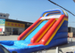 Thickness 0.55mm PVC Heavy Duty Rainbow inflatable water slides With Pool supplier