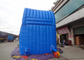 Customized Large Commercial Inflatable Slide Blue Curvy / Blue Wave supplier