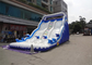 Outdoor Double Dolphin Inflatable Backyard Water Slide With 9L X 4W X6H supplier