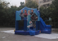 Funny Jumping Castles Frozen Inflatable Bounce House With Slide And Roof Cover supplier