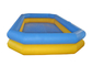 Yellow / Red Portable Rectangular Large PVC Inflatable Water Pool For Outdoor / Indoor supplier