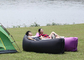 Polyester Two Open Mouth Sleeping Air Bags , Lightweight Purple Hangout Laybag supplier