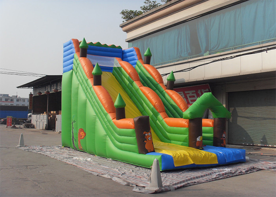 China Jungle Forest Animal Commercial Inflatable Slide For Outdoor Use supplier