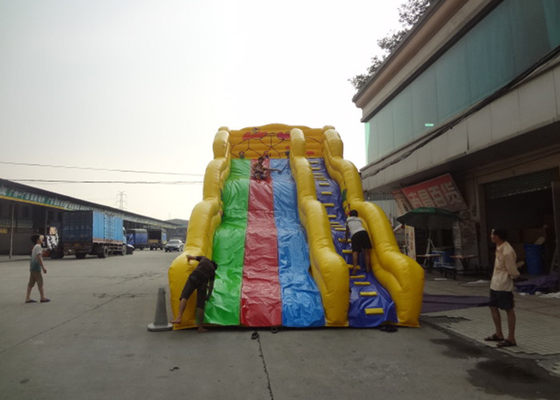 China Colorful Wave Commercial Inflatable Slide Repair Kit And Blower supplier