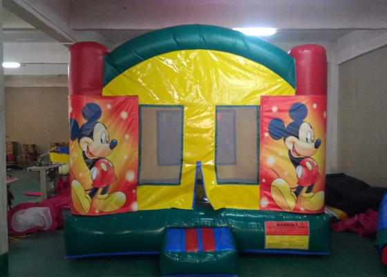 China Digital Printing Mickey Mouse Inflatable Bounce House With Changeable Banner For Kids supplier