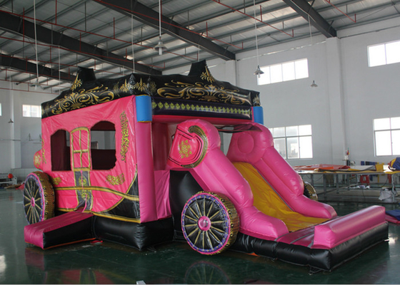 China Princess Inflatable Combo With Full Printing ,Giant Inflatable Bouncers With Slide supplier