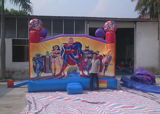 China Spderman / Frozen Inflatable Jumping House With PVC Tarpaulin supplier