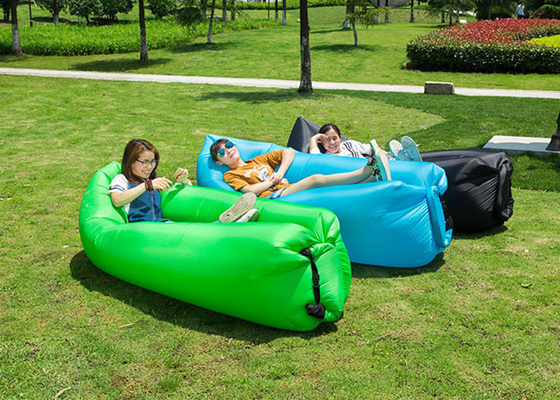 China 200KG Nylon Fabric Air Filling Inflatable Air Bag Sofa/ Inflatable Sofa Bed With PE Inner Bag supplier