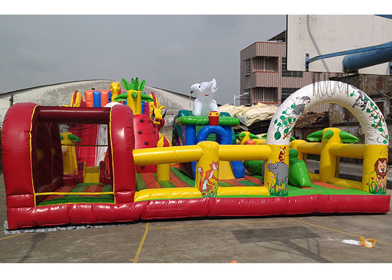 China Custom Design Commercial Inflatable Theme Park With 0.55mm PVC supplier