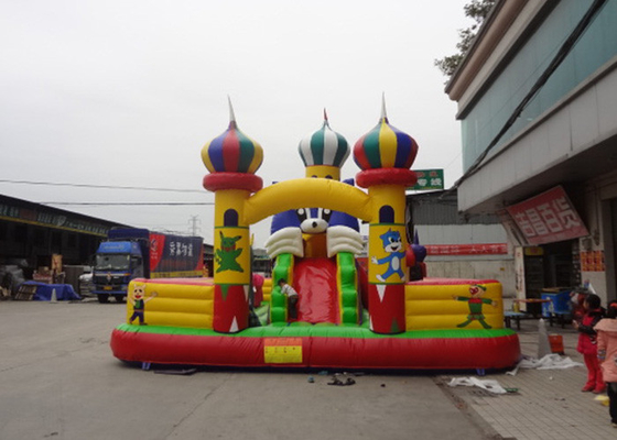 China EN71 Large PVC Tarpaulin Inflatable Amusement Park For Jumping supplier