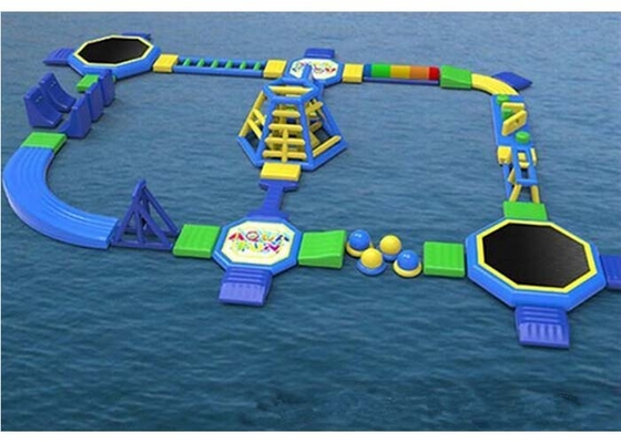China 40*30m Double / Quadruple Stitching Inflatable Floating Water Park For Kids And Adults supplier