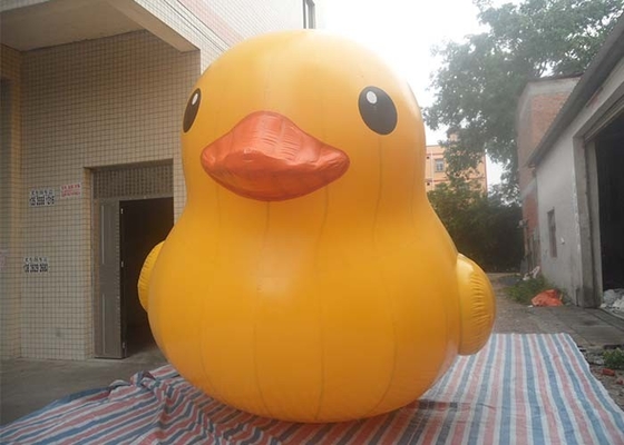China Weather - Resistant Interesting Inflatable Yellow Duck Air Tight / Sealed With Logo Printing supplier