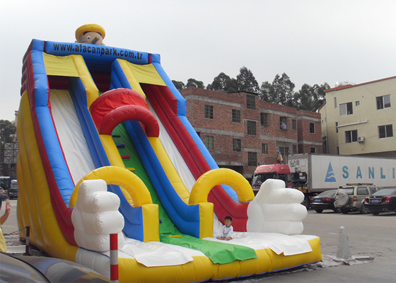 China Durable PVC Tarpaulin Water Slide For Kids , Giant Inflatable Slide For Rental Business supplier