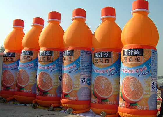 China Orange Juice Bottle Inflatable Advertising Products With Full Printing Customized supplier