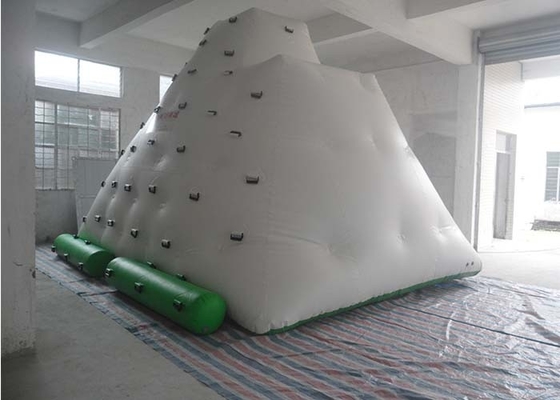China Funny Large Inflatable Water Toys , 0.55 - 0.9mm PVC Tarpaulin Inflatable Iceberg With Manual / Blower supplier