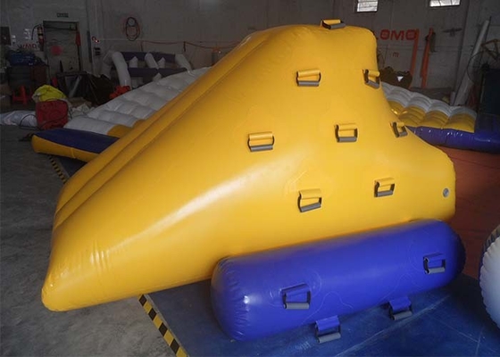China Yellow Relaxing Inflatable Water Toys Silk Printing For Playground supplier