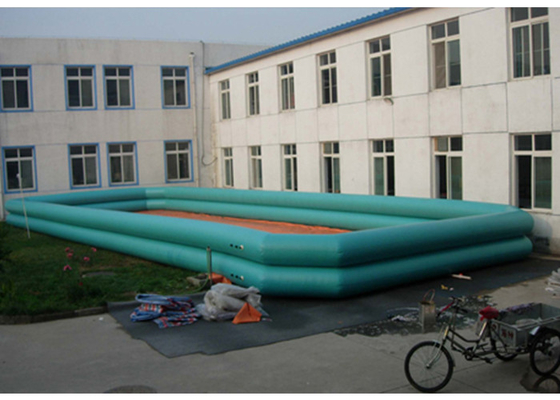 China 12m * 6m Commercial Square Inflatable Water Pool For Rental / Zorb Ball supplier