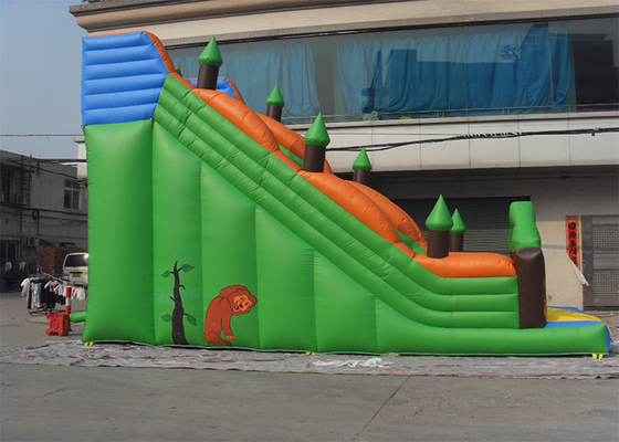 Jungle Forest Animal Commercial Inflatable Slide For Outdoor Use supplier