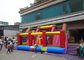 Double Lane Commercial Inflatable Slide Obstacle And Playground Inside supplier