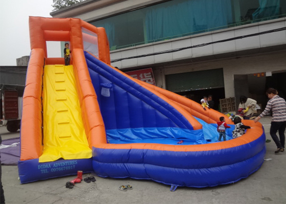 Amusement Park Inflatable Water Slide , Adult Size Inflatable Water Slide supplier