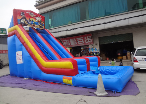 Pirate Theme Printing Commercial Inflatable Water Slide And Pool supplier