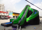 Green / Black Twist Inflatable Pool Slide / Digital Printing Rental Inflatables supplier