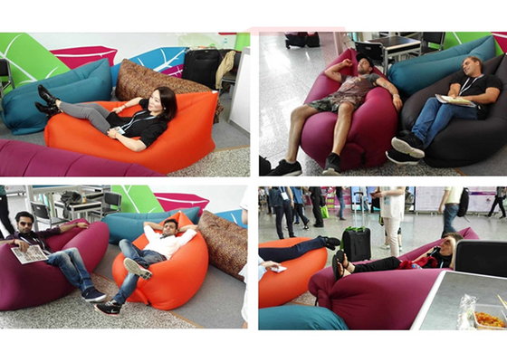 Outdoor 100% Nylon Inflatable Sofa Bag , Easy To Carrying Camping Inflatable Sleeping Sofa supplier