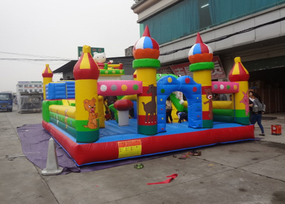 Hello Kitty Animal Inflatable Amusement Park Digital Printing For Child Games supplier