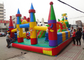 Professional Decoration Inflatable Amusement Park With Big Castle And Slide supplier