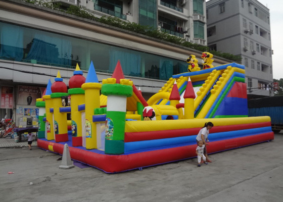 Exciting Outdoor Blow Up Slide / Commercial Inflatable Slide For Amusement Park supplier