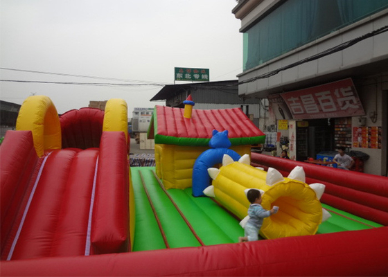 Interesting Inflatable Fun City Playground Bouncy House With Air Blower supplier