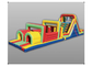 Giant Inflatable Outdoor Play Equipment , Tunnel Obstacle Course For Amusement Park supplier