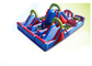 Waterproof Colorful 60m x 7m x 10m Inflatable Obstacle Course rentals For Kids And Adults supplier