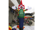 Durable Oxford Cloth Inflatable Air Dancer , Colored Dancing Man For Advertising supplier
