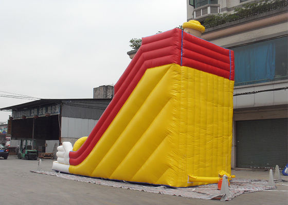 Durable PVC Tarpaulin Water Slide For Kids , Giant Inflatable Slide For Rental Business supplier