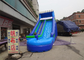 Blue 0.55mm PVC Tarpaulin Backyard / Home Inflatable Water Slide For Adult N Kids supplier